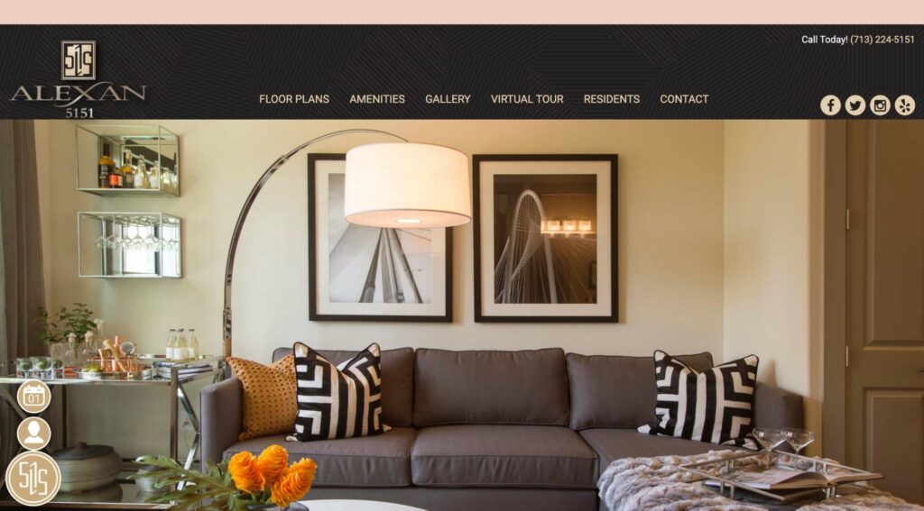 Alexan 5151 Apartments' Homepage