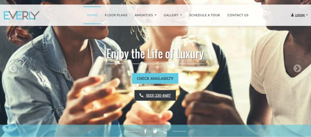 Everly Apartments' Homepage
