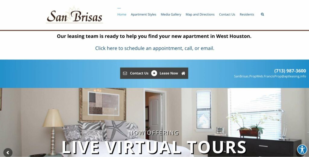 San Brisas Apartments in West Houston's Homepage
