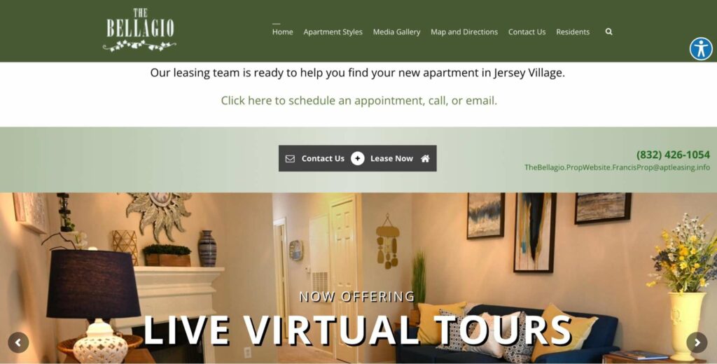 The Bellagio Apartments in Jersey Village's Homepage
