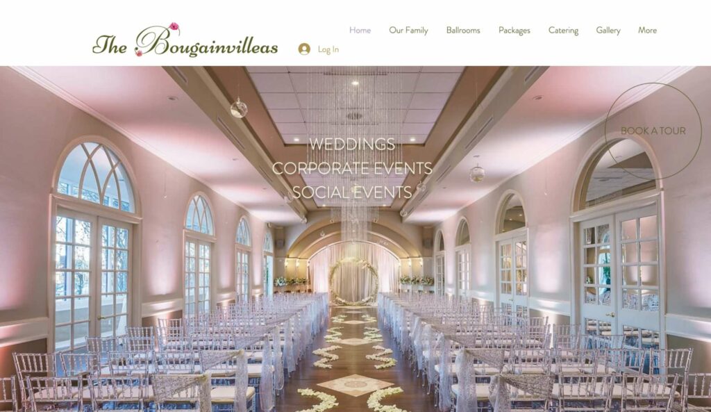 The Bougainvilleas Event Venue & Catering's Homepage