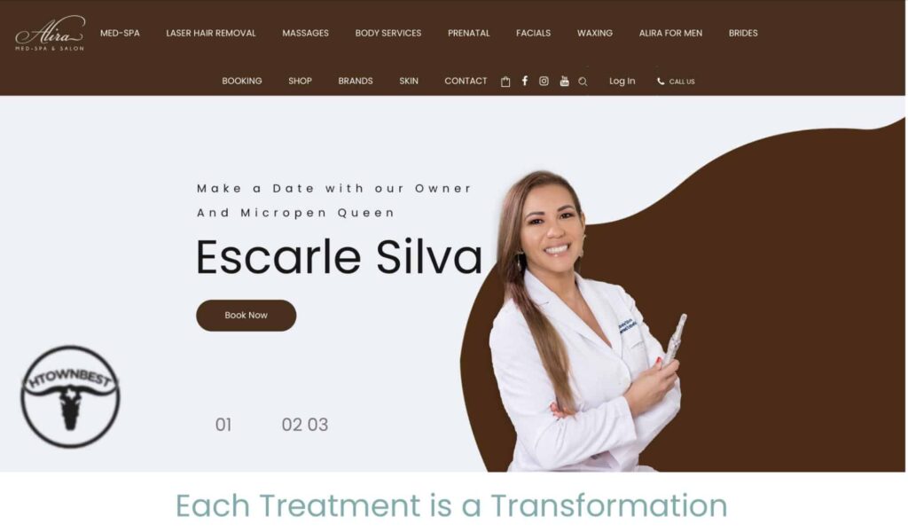 Alira Med-Spa Homepage