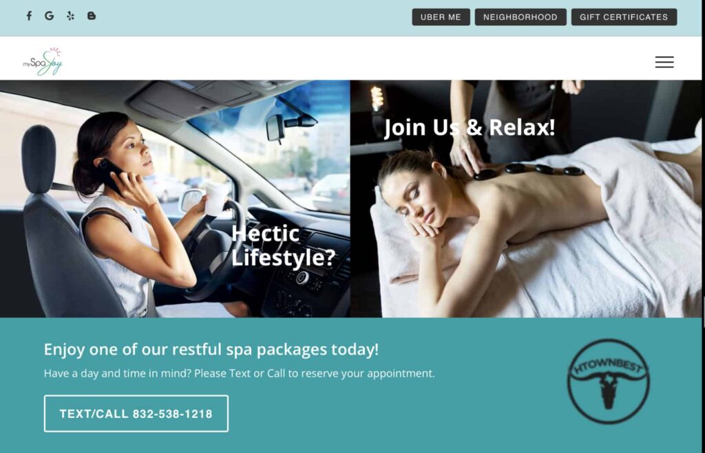 My Spa Joy Homepage