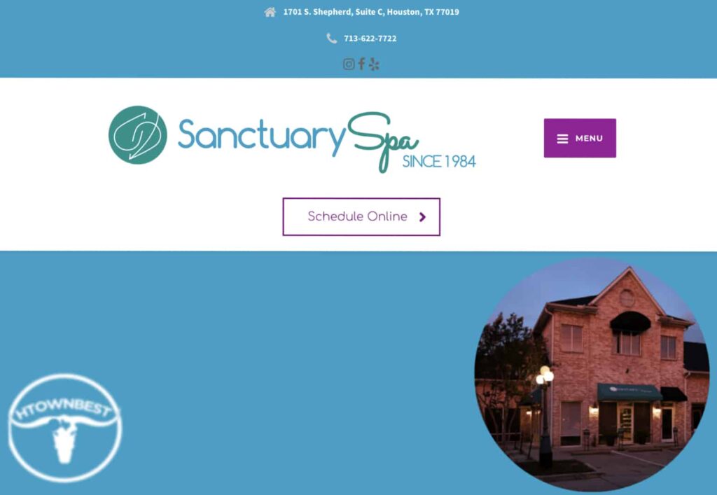Sanctuary Spa Homepage
