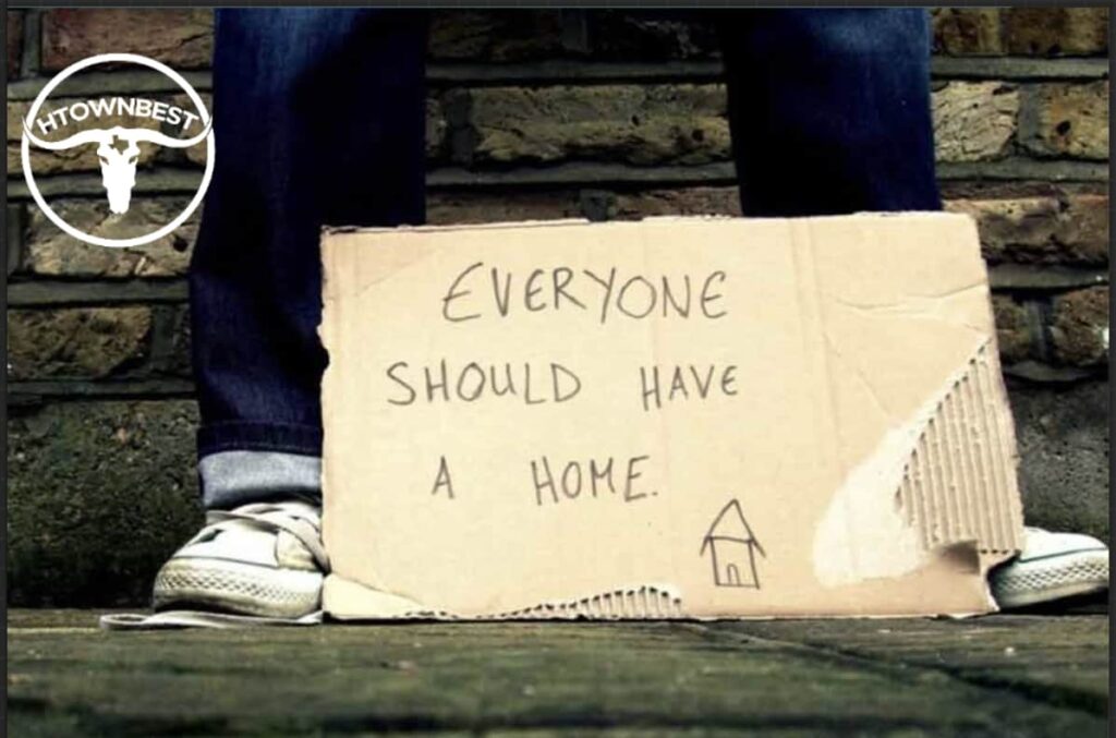 How is the homeless population in Houston determined