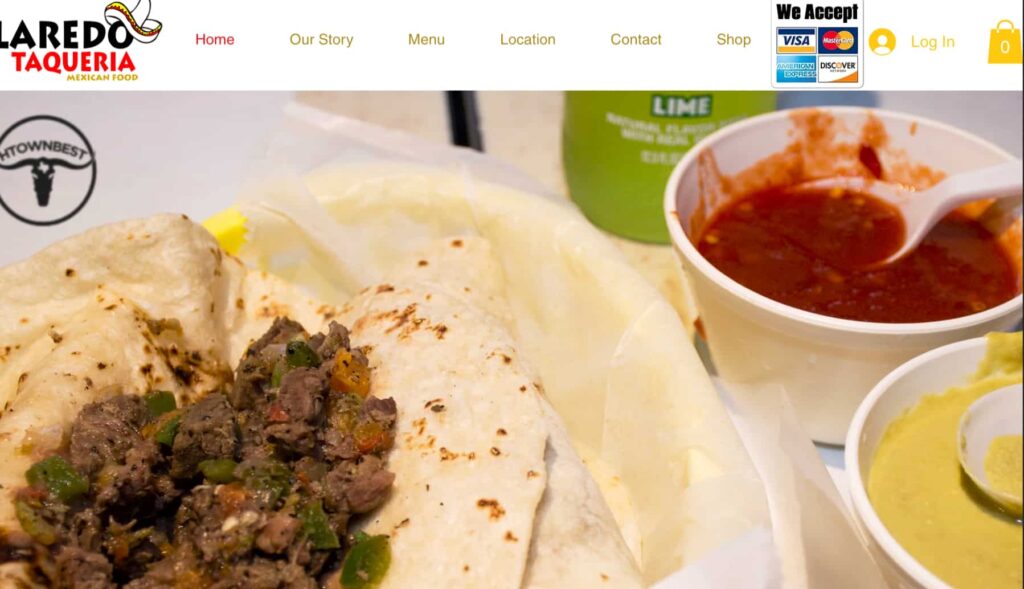 Laredo Taqueria Homepage