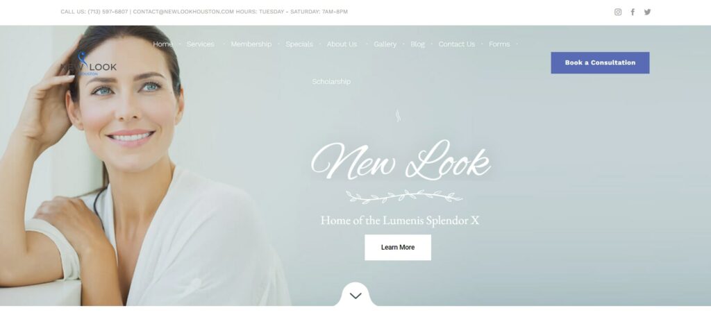 New Look Houston Homepage