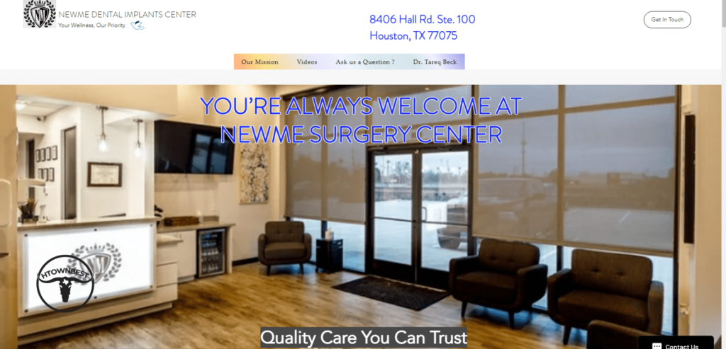 Newme Dental Implants Homepage