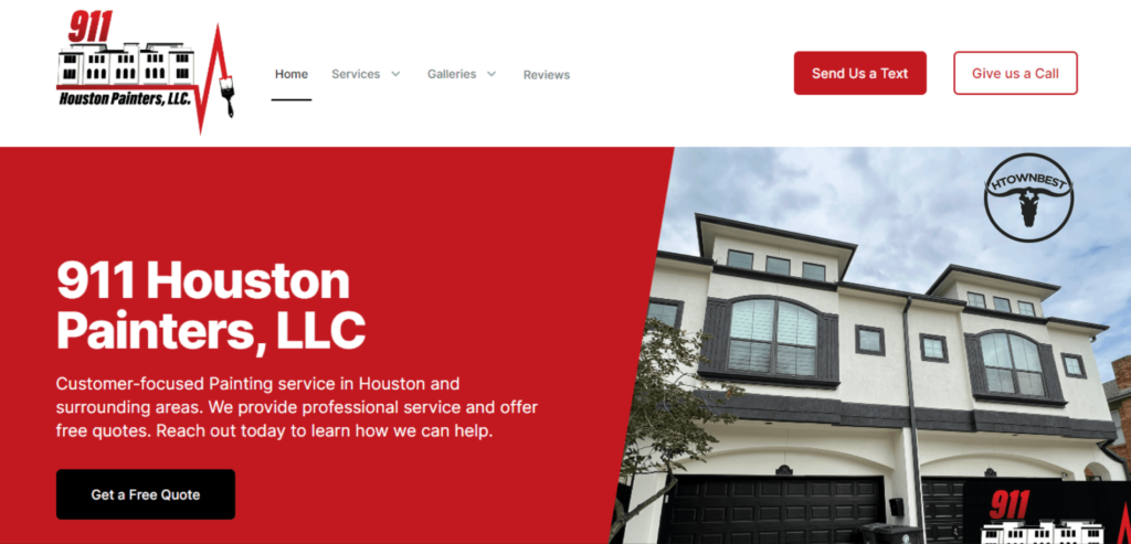 911 Houston Painters, LLC Homepage