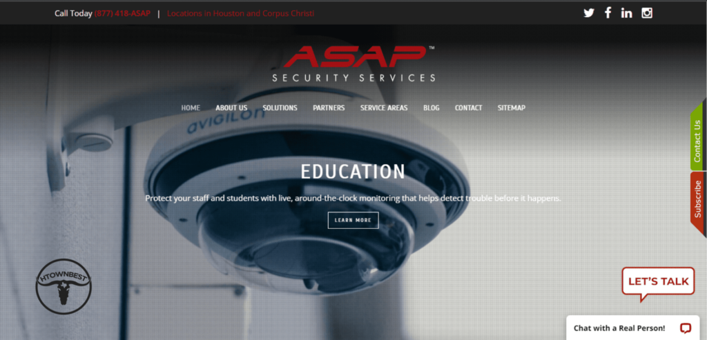 ASAP Security Services Homepage