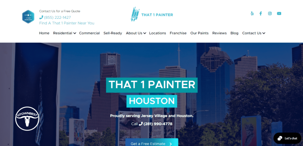 That 1 Painter Houston Homepage