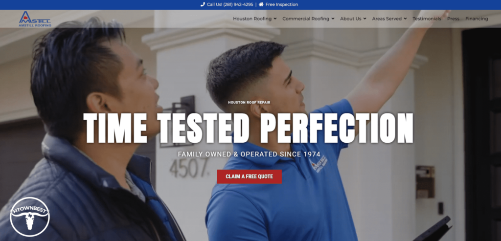 Amstill Roofing - Roof Repair & Replacement Homepage