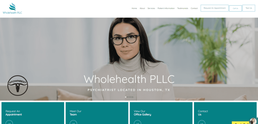 Wholehealth PLLC Homepage