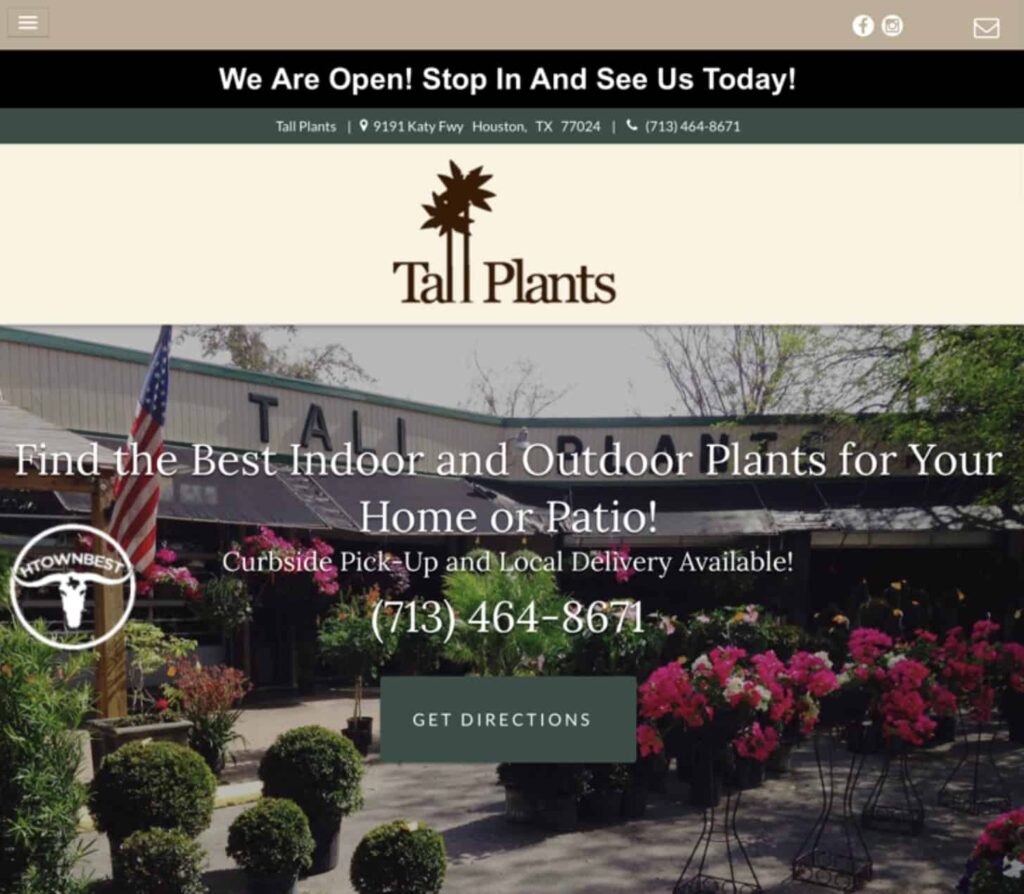 Tall Plants Homepage