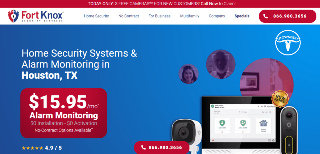 Fort Knox Home Security and Alarm Houston Homepage