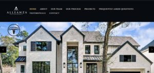 Alleanza Custom Homes Homepage
