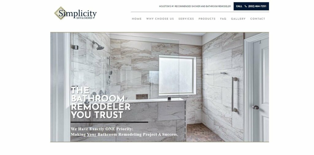 Simplicity Bath and Shower Homepage