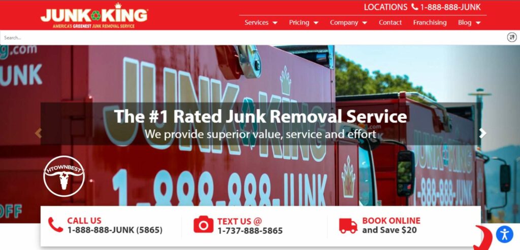 Junk King Houston North Homepage