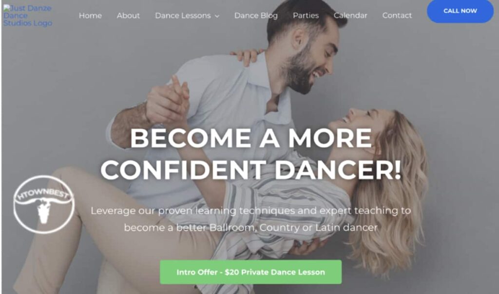 Just Danze Dance Studios' Homepage