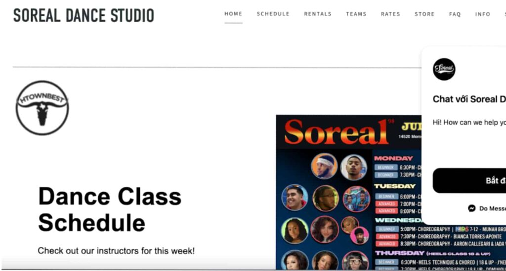 SOREAL DANCE STUDIO's Homepage