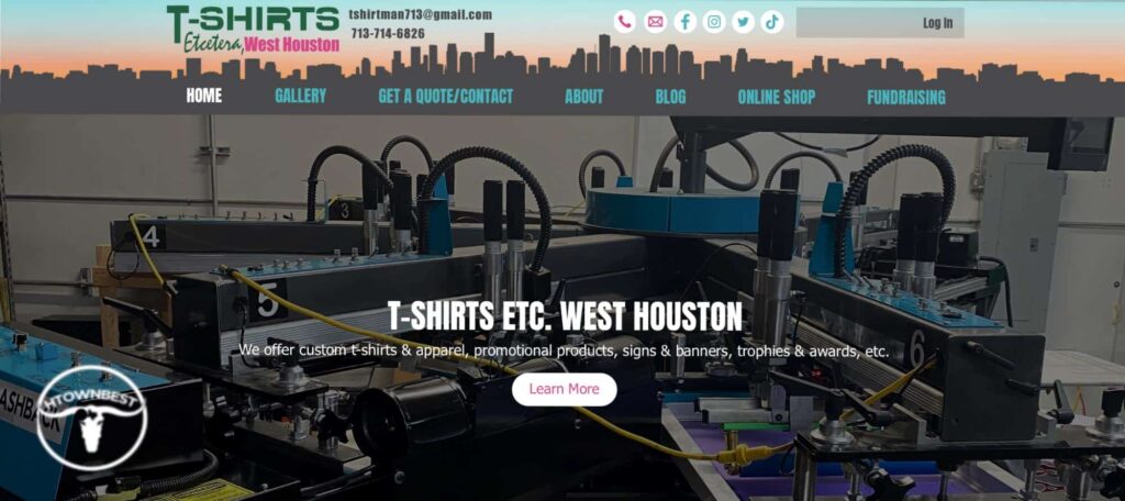 T-Shirts Etcetera, West Houston's Homepage