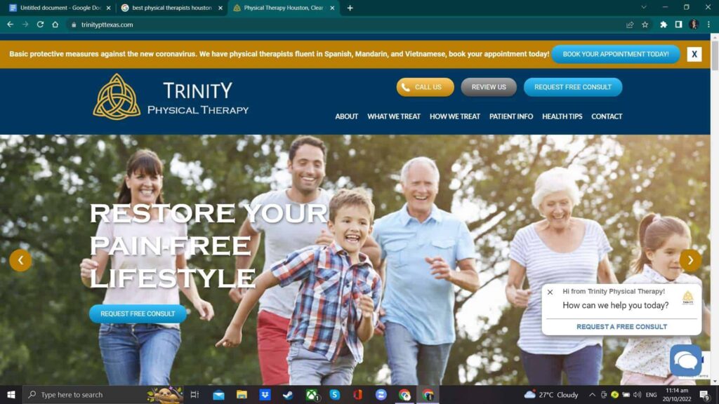Trinity Physical Therapy' Homepage