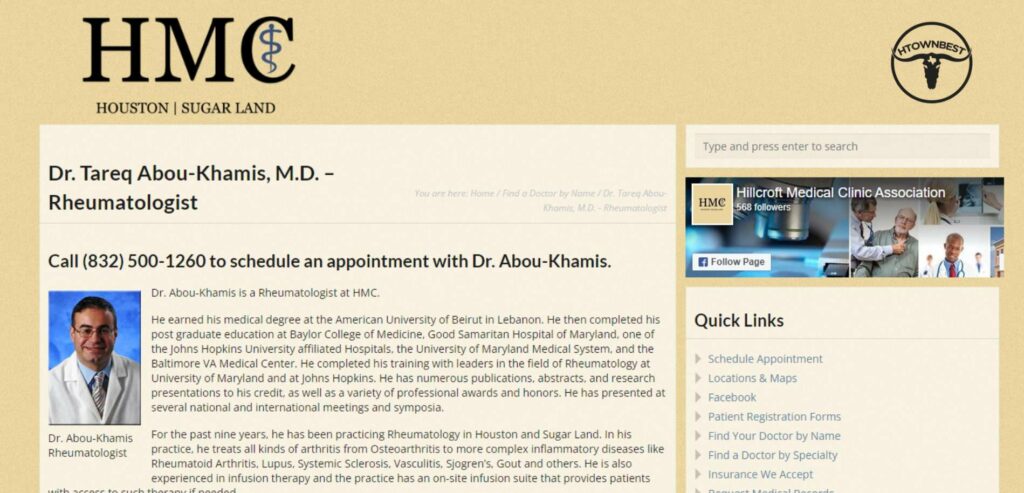 Dr. Tareq Abou-Khamis Homepage