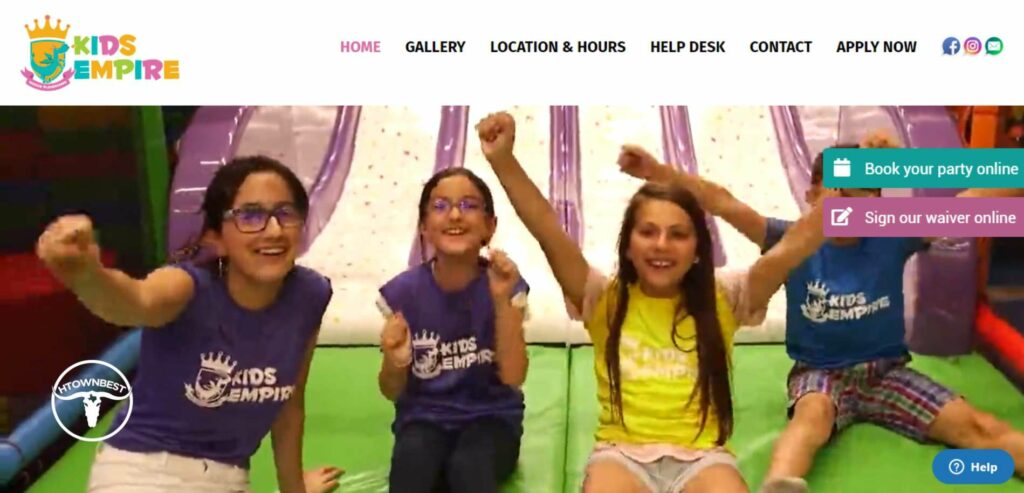 Kids Empire Houston Westchase Homepage