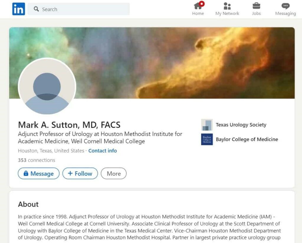 Mark A Sutton, M.D. Homepage