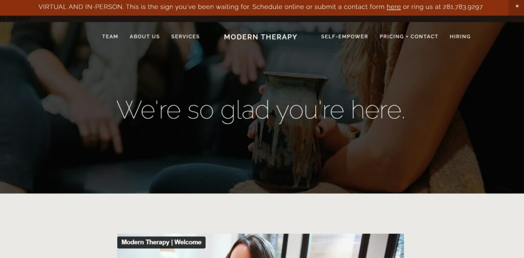 Modern Therapy Homepage