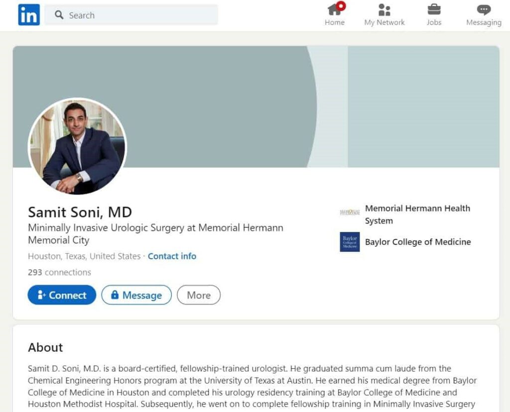 Samit Soni, M.D. Homepage