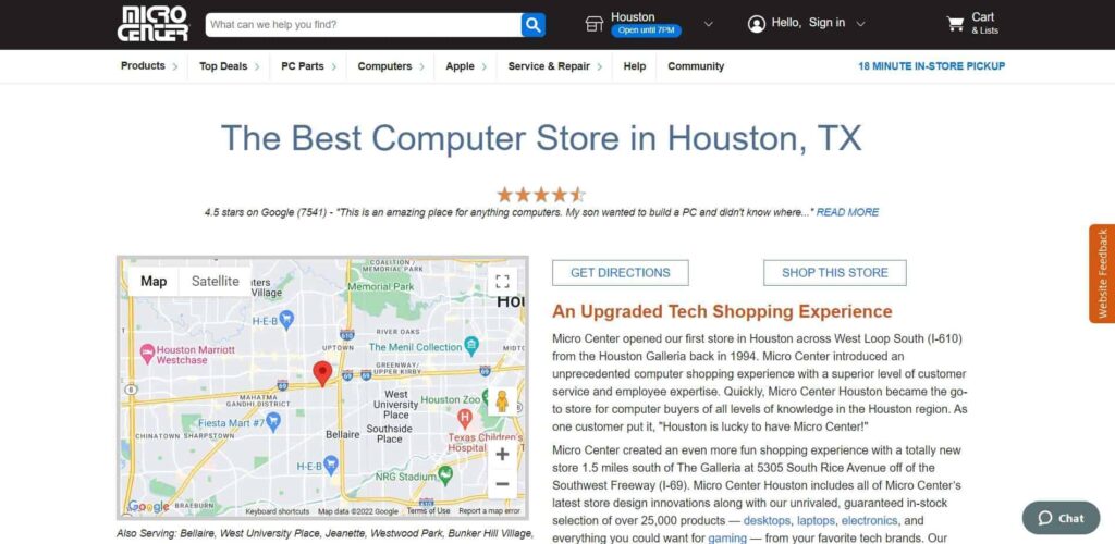 Micro Center Homepage
