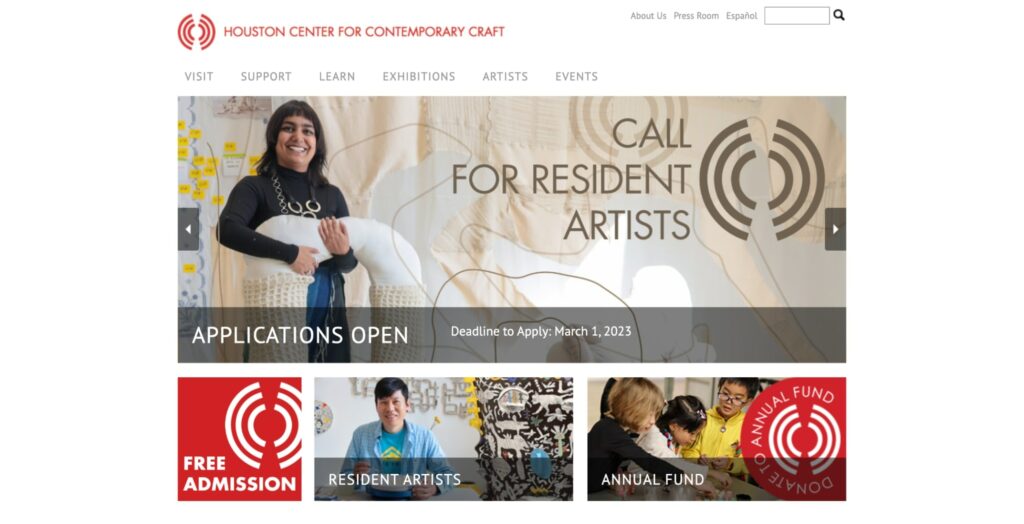 Houston Center for Contemporary Craft'S Homepage