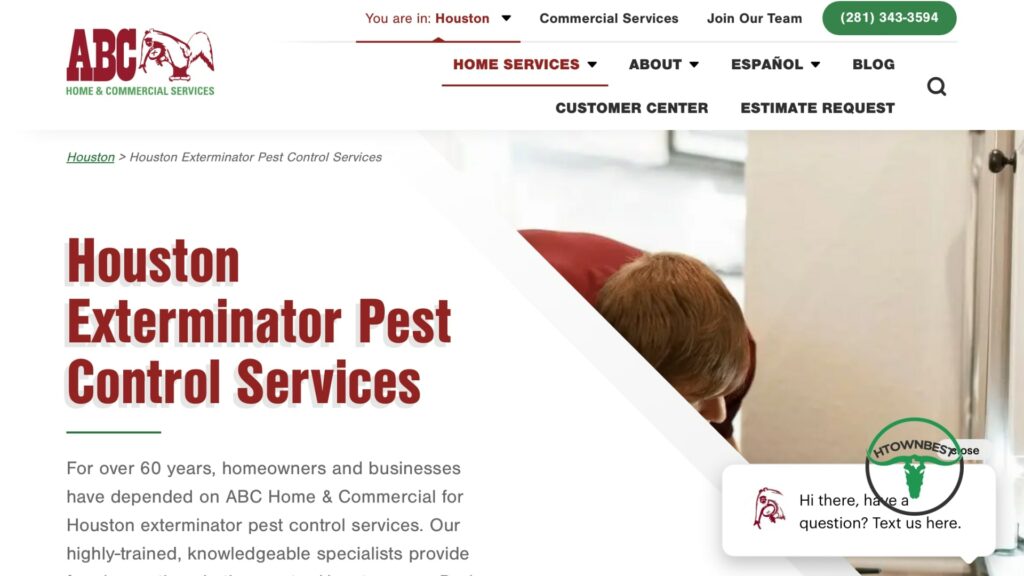 ABC Home & Commercial Services' Homepage