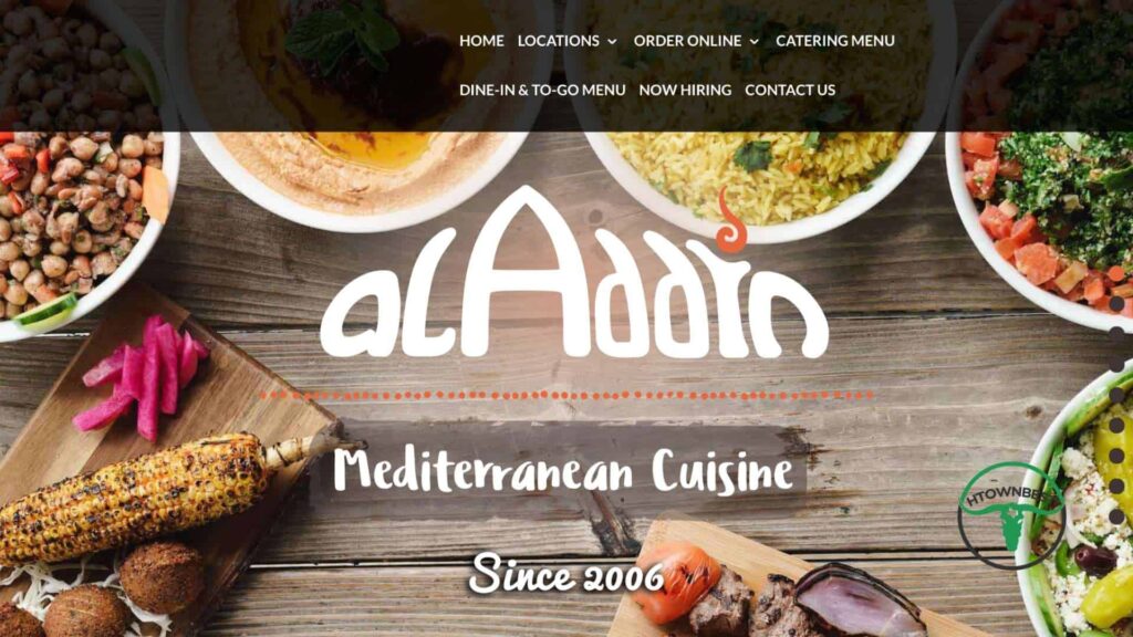Aladdin Mediterranean Cuisine's Homepage