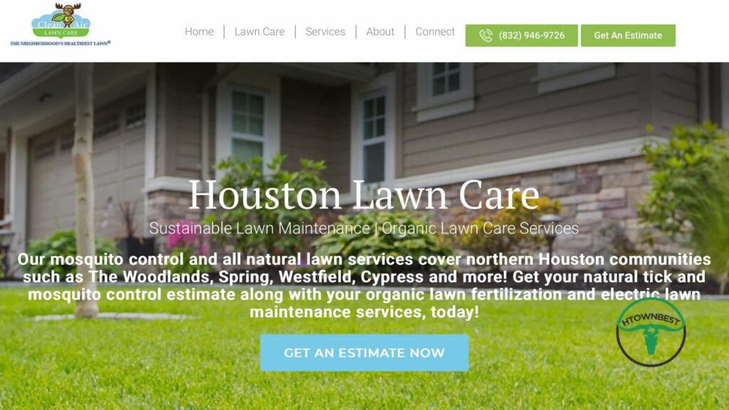 Clean Air Lawn Care Houston's Homepage