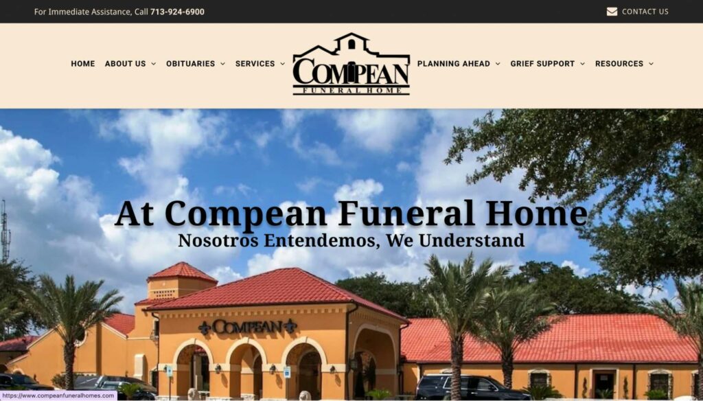 Compean Funeral Home's Homepage