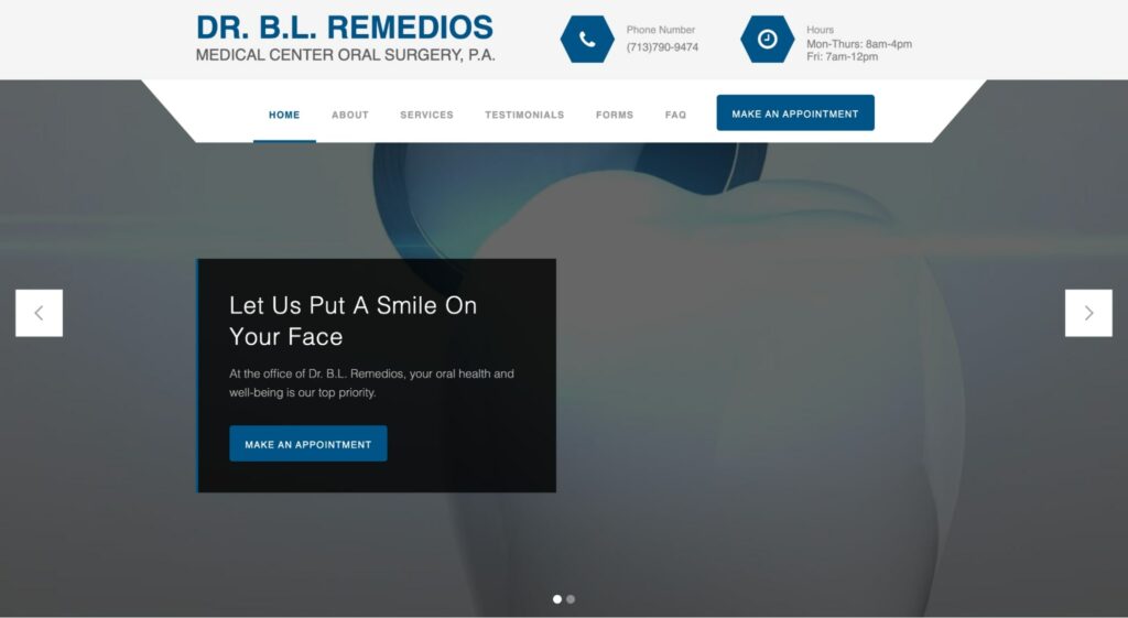 Dr. Benito L. Remedios, DDS' Homepage