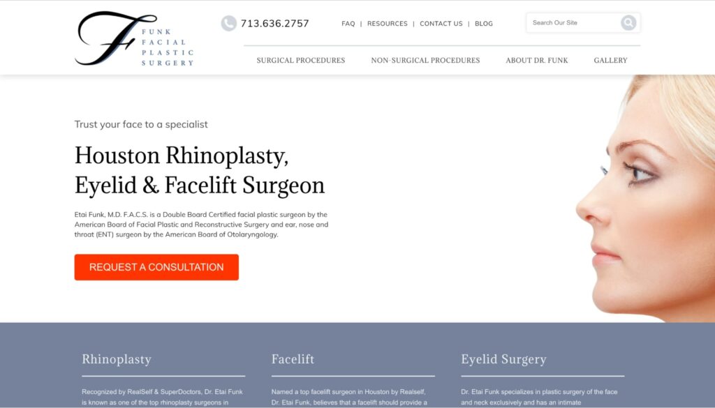 Funk Facial Plastic Surgery's Homepage
