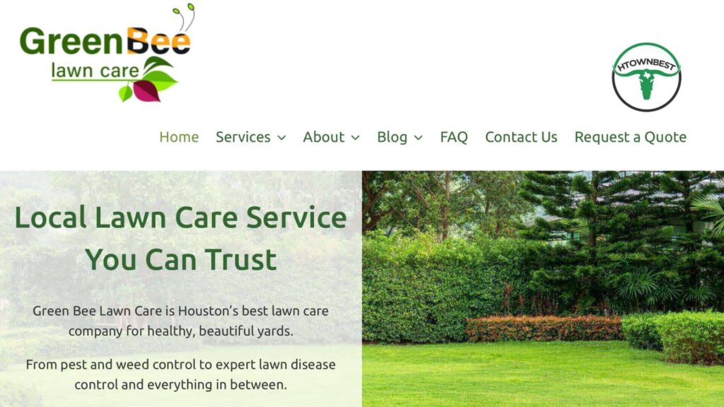 Green Bee Lawn Care's Homepage