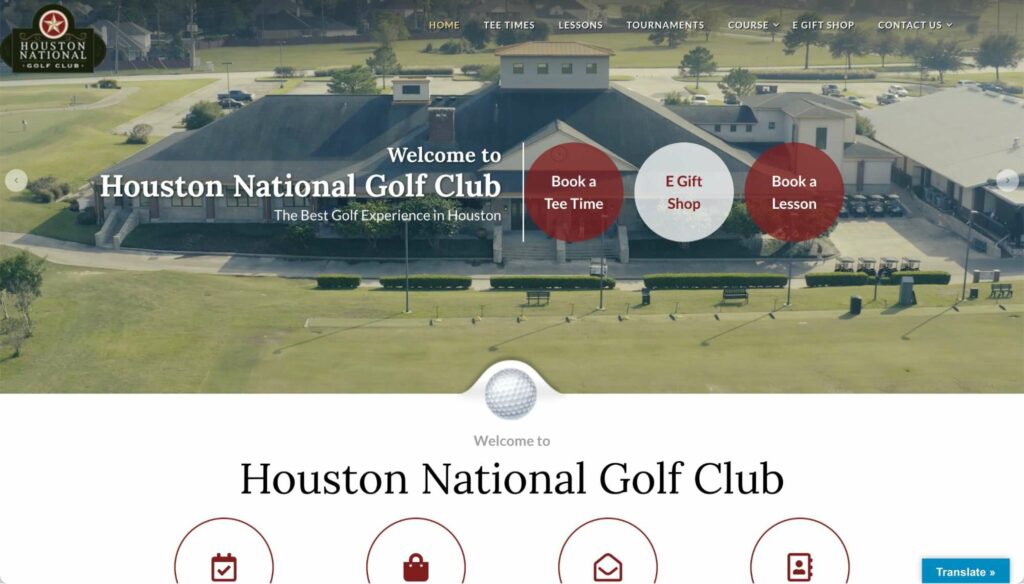 Houston National Golf Club's Homepage