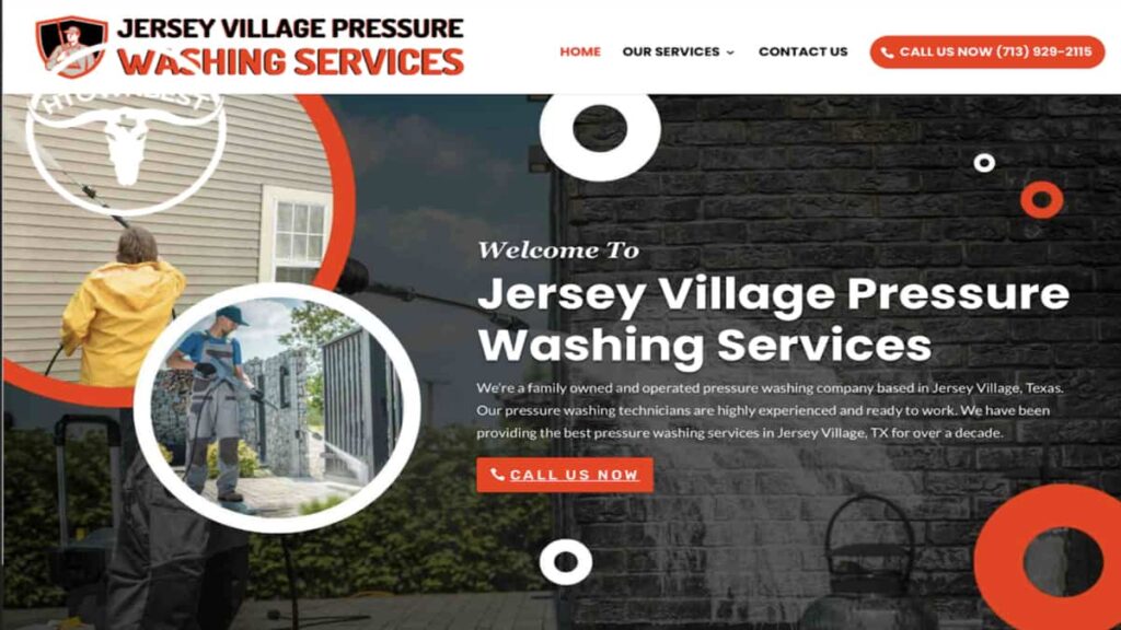 Jersey Village Pressure Washing Services' Homepage