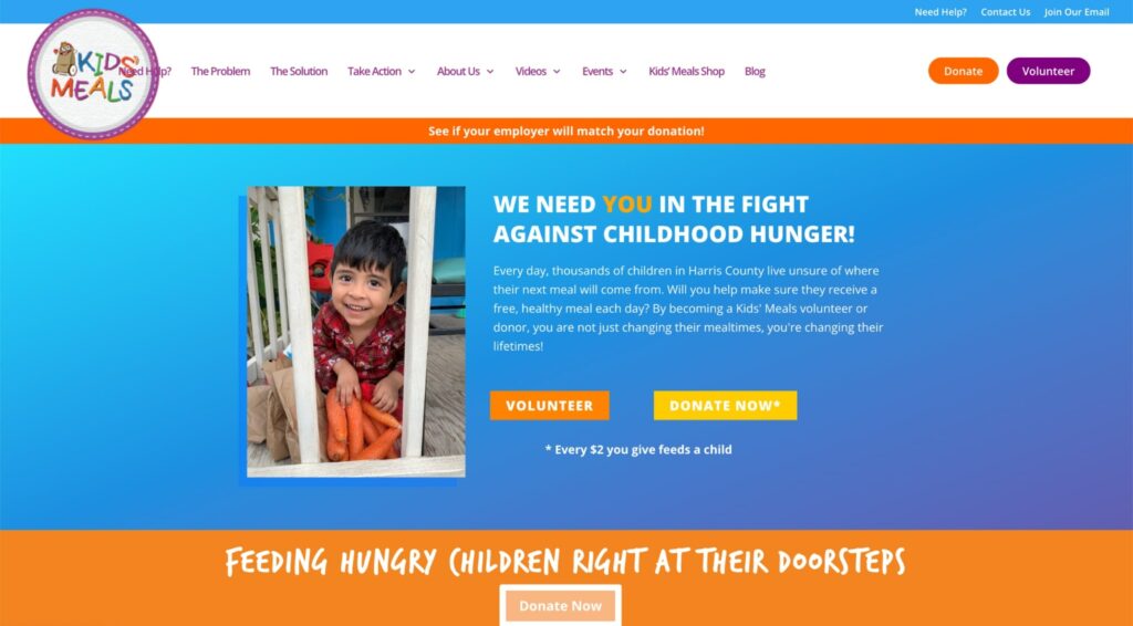 Kids' Meals' Homepage