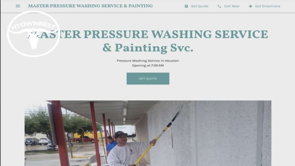 Master Pressure Washing Service & Painting's Homepage