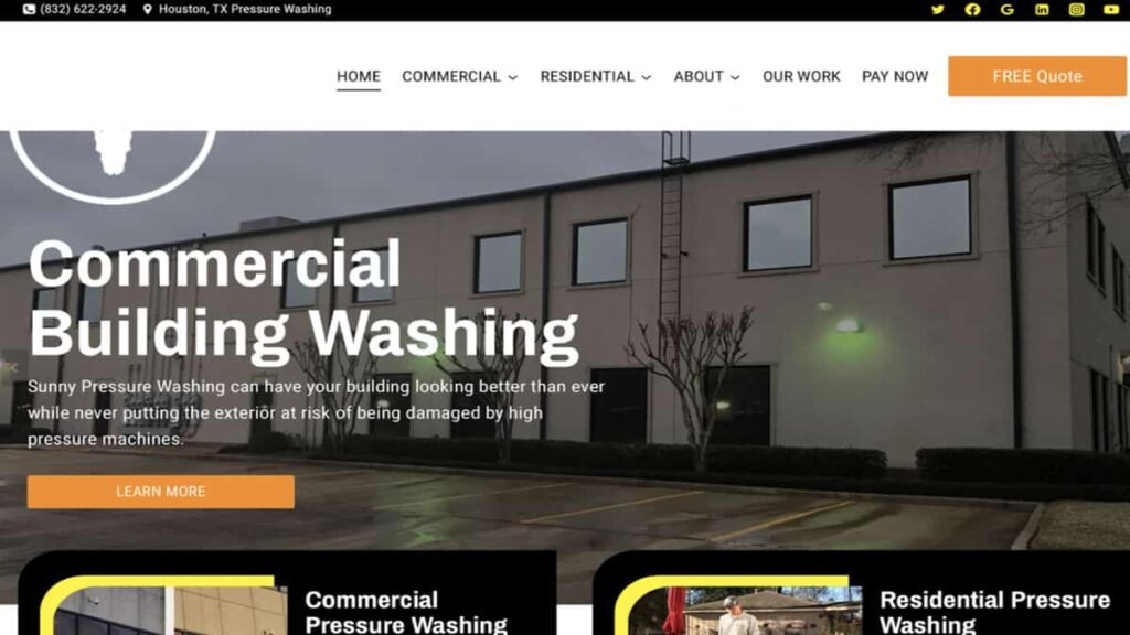 Sunny Pressure Washing's Homepage