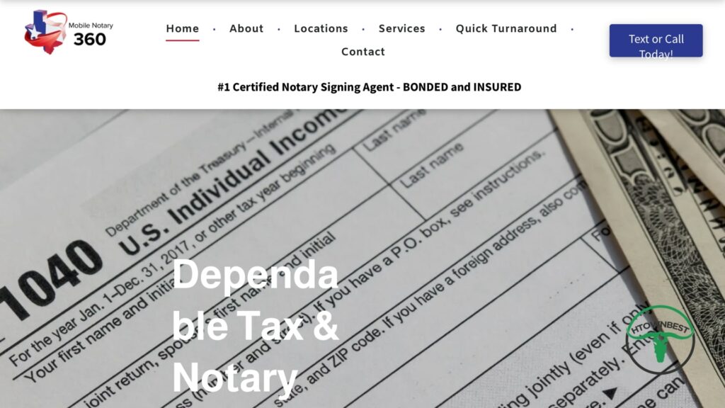 Texas Notary 360's Homepage