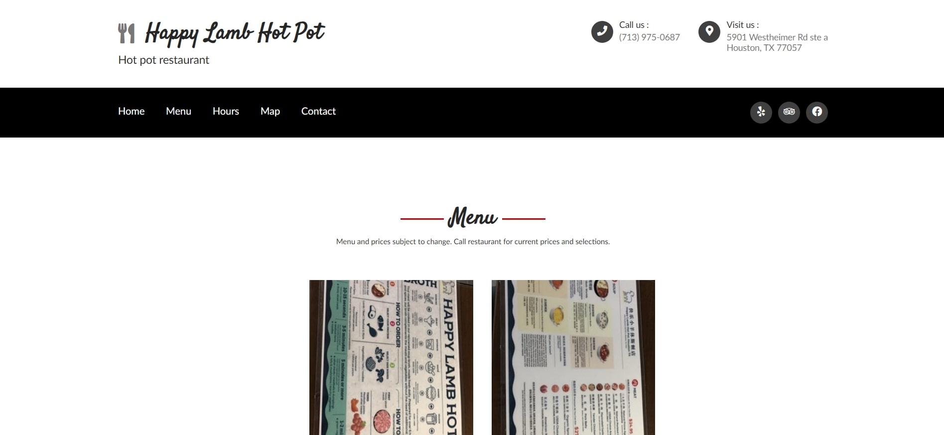Happy Lamb Hot Pot's Homepage