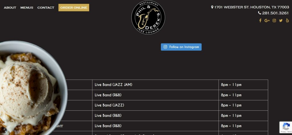 Phil & Derek’s Restaurant's Homepage