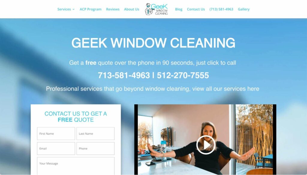 Geek Window Cleaning's Homepage