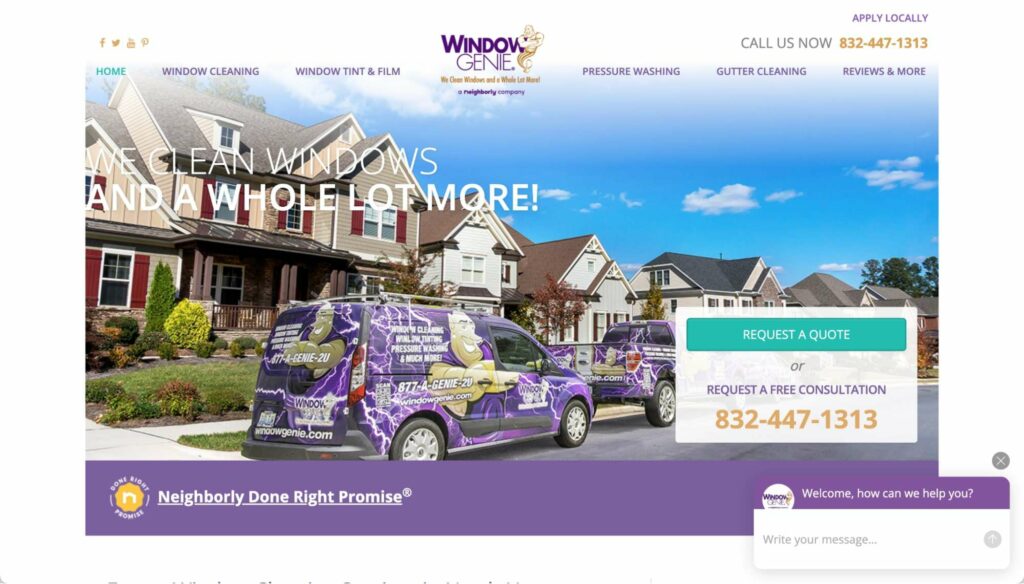 Window Genie of N. Houston's Homepage